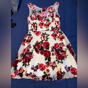 Pink and Red Floral Betsey Johnson Dress